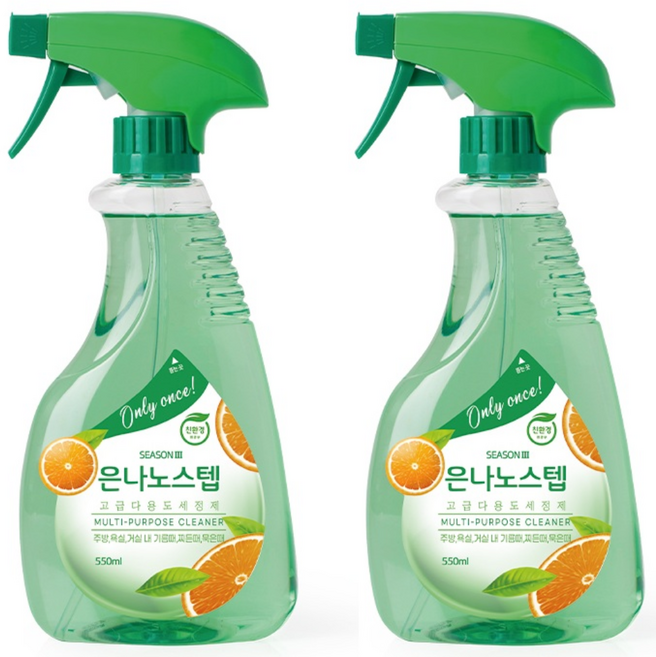 은나노스텝 세정제 시즌3 본품, 2개, 550ml