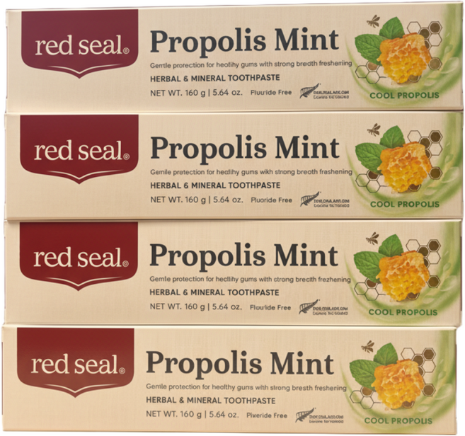 레드씰 프로폴리스 민트 치약, 160g, 4개