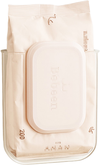 물티슈 디스펜서 보관 거치 홀더, 3개, 투명