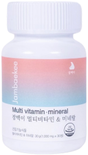 잠백이 멀티비타민 앤 미네랄, 30정, 1개