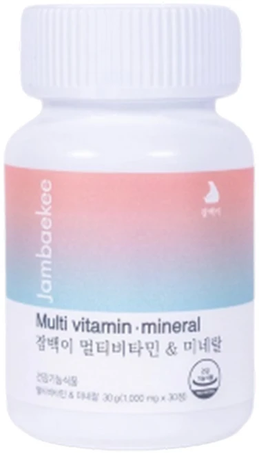 잠백이 멀티비타민 앤 미네랄, 30정, 1개 - 쿠팡