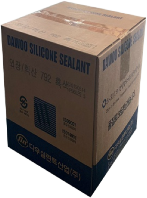 다우실란트 792 렉산용 창호용 외장용 무초산 구조용 욕실용 주방용 가정용 베란다 실리콘 백색 1박스, 1개