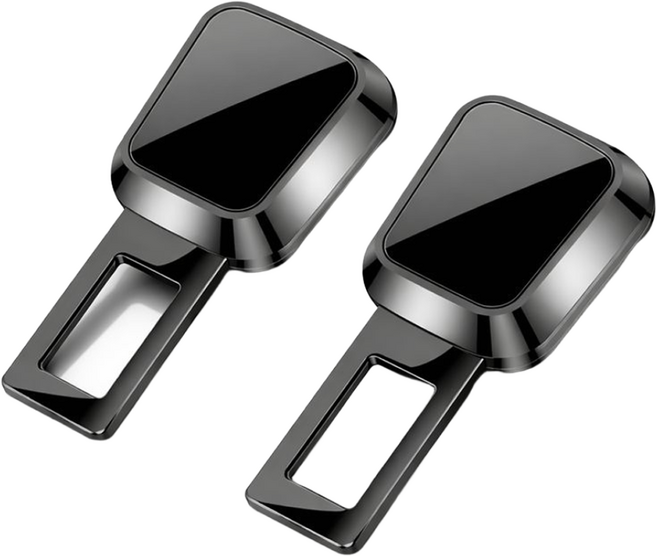 뉴밸코 차량용 프리미엄 안전벨트 연장클립 2p, 4개, 블랙