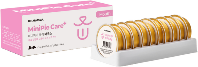 [공식몰]닥터맘마 미니파이 케어 강아지 고양이 처방 습식 캔 간식 30gx10캔, 300g, 1개, 마우스(구강)