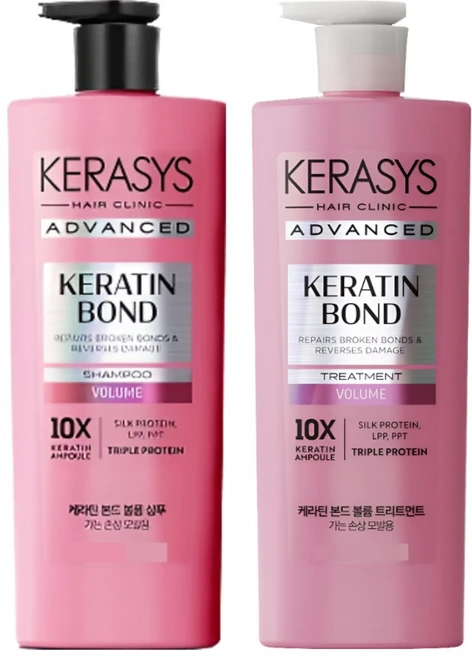 케라시스 어드밴스드 볼륨 앰플 샴푸+트리트먼트, 1개, 600ml - 쿠팡