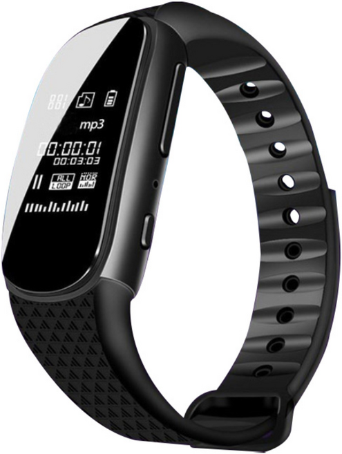 손목시계형녹음기 만보계 겸용 녹음기 24시간연속녹음 8GB 버디 w16h