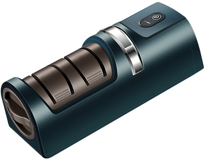 MOKIN 무선 전동 칼갈이 초고속 스텐 가정용 업소용 다용도 휴대용, 1개, 그린