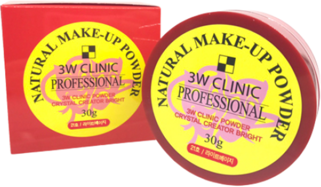 3W클리닉 내추럴 메이크업 파우더 30g 루스파우더, 투명 펄 10호 30g, 2개