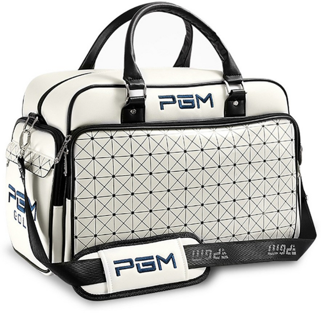 PGM 골프가방 골프 보트턴백 신발 보관 가능 GYB-316 보스턴백, 화이트
