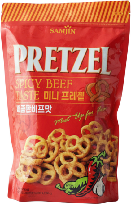 대용량 프레첼 매콤한맛 한입 핑거푸드 간식 과자, 800g, 1개