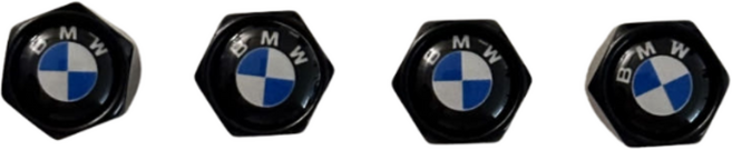 BMW 에어벨브 타이어 밸브캡 에어캡 구찌캡, BMW 블랙, 4개