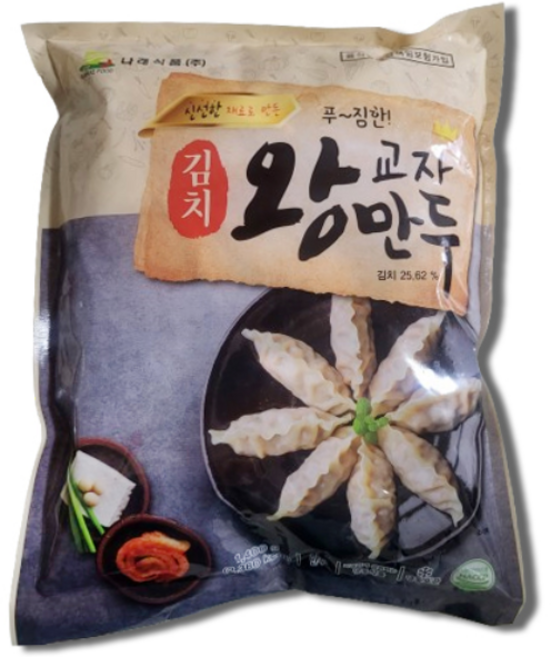 나래식품 김치 왕교자만두 1.4kgx2봉, 1.4kg, 2개