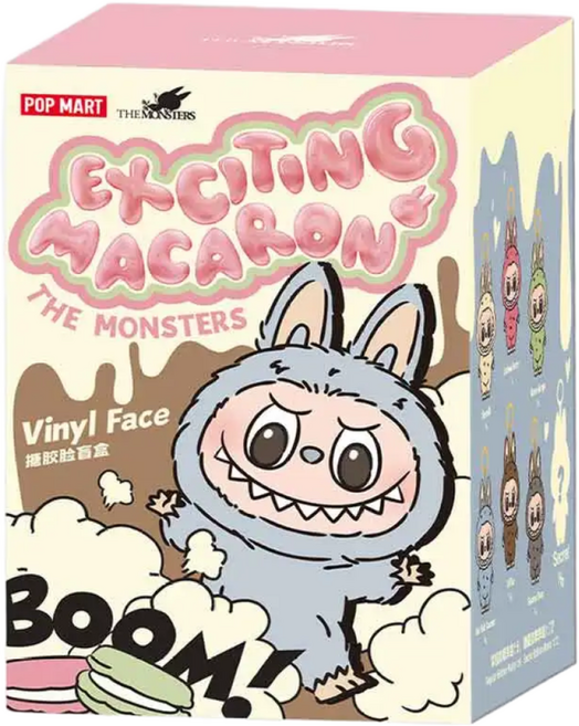 캔디스토어 POPMART LABUBU 라부부 마카롱 블라인드박스 팝마트 인형 키링 트렌드 굿즈 1탄, 5개