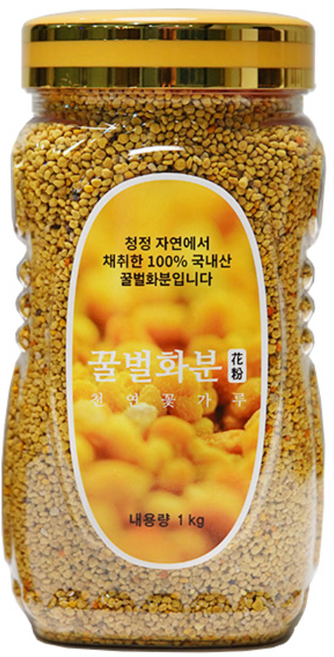 2026년 채집 지리산산청 시골농장 꿀벌화분 1Kg(320가지 잔류농약검사필), 1kg, 1개