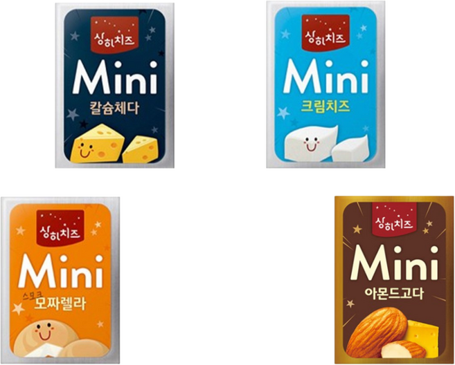 매일유업 상하 미니치즈 4가지맛 세트, 32개, 12g