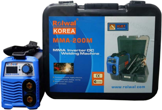 로웰코리아 용접기 MMA-200M 가방타입용접기 CO2겸용 사용가능 및 모든 구성품 포함, 1개