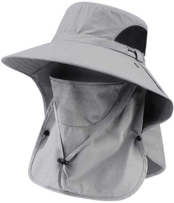 다나몰 등산모자 벙거지모자 버킷햇 캠핑 낚시 자외선차단, 라이트그레이