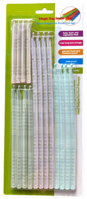 조니프리 냉장고 봉지집게 4종 x 4p 세트, 혼합색상, 1세트