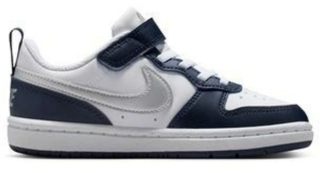 [국내매장판]나이키 키즈 코트 버로우 로우2 네이비블루-화이트 아동 운동화 양말사은품 증정