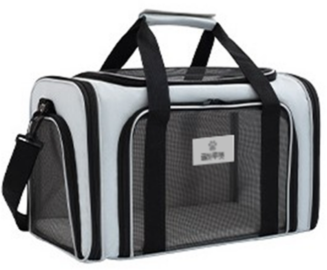 꿀하루펫 강아지 고양이 이동장, 1개, 블루