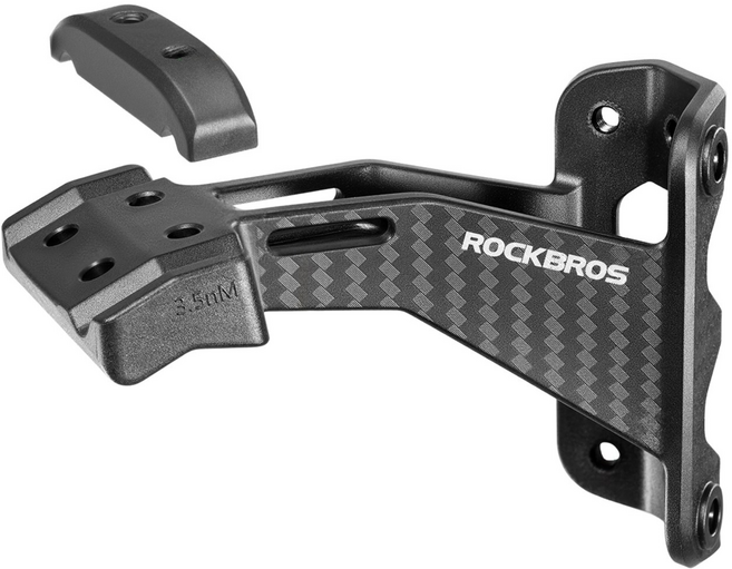 락브로스 더블 물통케이지 안장 마운트 어댑터, 1개, 블랙