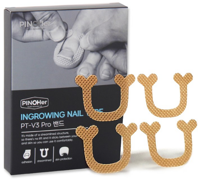 핀처 PT-V3 프로밴드 파고드는 발톱 케어 관리 테이프 52매, 1개