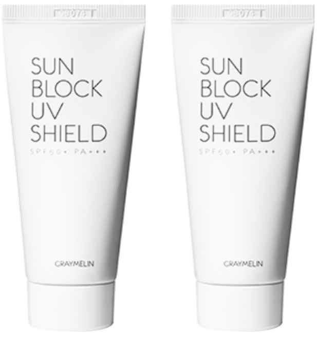 그레이멜린 썬블록 UV쉴드 선크림 SPF50+/PA+++, 50ml, 2개