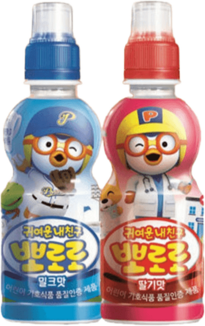 뽀로로 사과 235ml x 24개 + 밀크 235ml x 24개