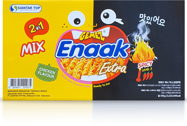 게메즈 에낙 라면스넥 믹스혼합팩 696g, 1개