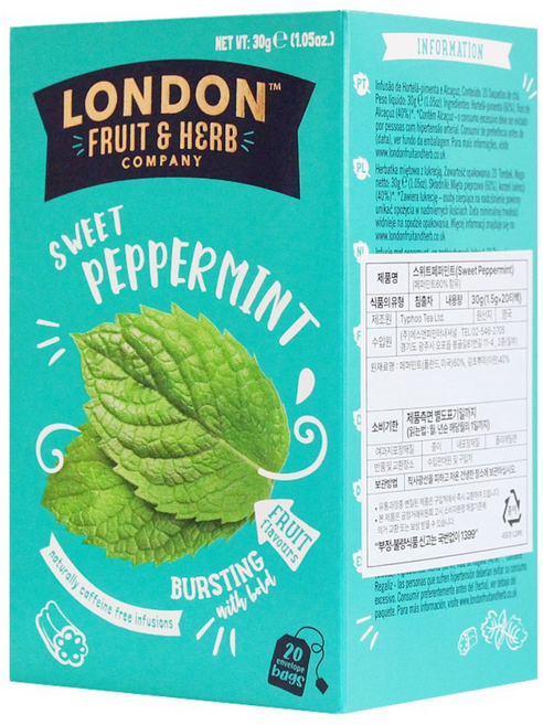 런던프룻 스위트 페퍼민트, 1.5g, 20개입, 1개