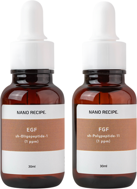 나노레시피 리포좀 EGF FGF IGF 원액 1PPM 30ml 나노 대용량 이지에프 100% 고농축 리포좀 피부과 재생 앰플 크림, 1개