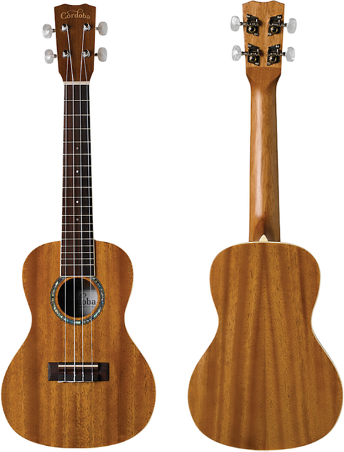 코르도바 Cordoba 15CM 콘서트 우쿨렐레 우쿨렐레 콘서트 입문용 연주용 세트 교본, 1세트