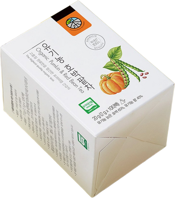 평창다원 유기농 호박팥차_국내산 호박과 팥을 담은 붓기 완화 몸 속 순환 건강한 블렌딩차, 2g, 10개입, 2개