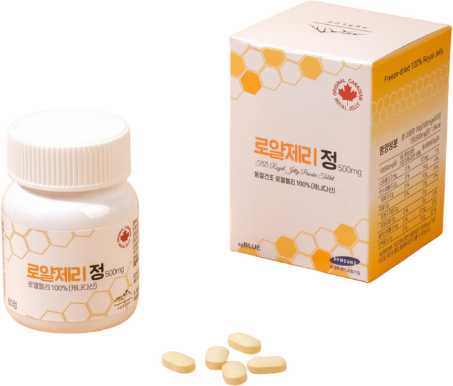 에이지블루 캐나다 로얄제리 500mg 60정, 2개