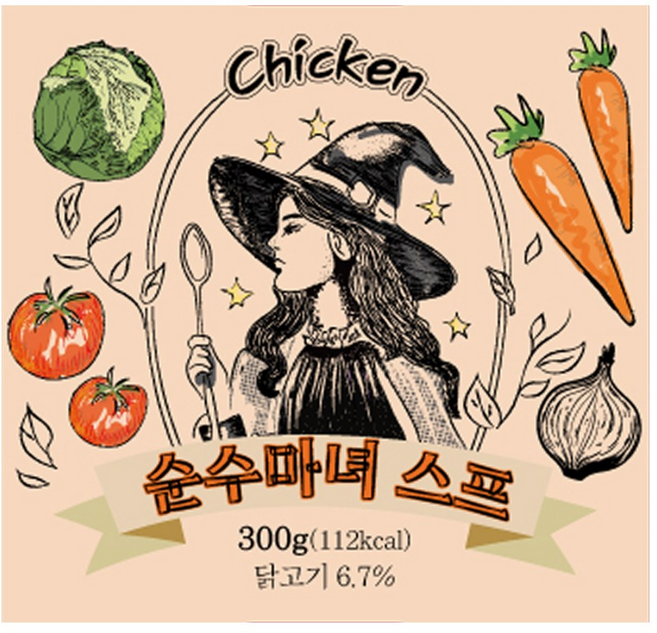 [순수마녀스프] 닭가슴살 클렌즈 수프 다이어트 클렌징 식단관리 한끼 대용 스튜 양배추, 5개, 300g