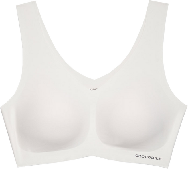 [크로커다일] 라이크라쉘론 패드일체형 V넥 브라 1종 택 1