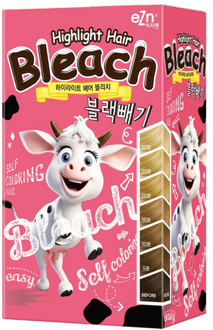 eZn 하이라이트 헤어 블리치 블랙빼기 탈색제, 1개