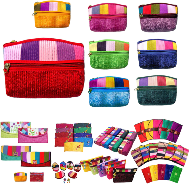 (주)파앤카코리아 A71.이중지퍼색동카드-동전지갑 동전 카드지갑