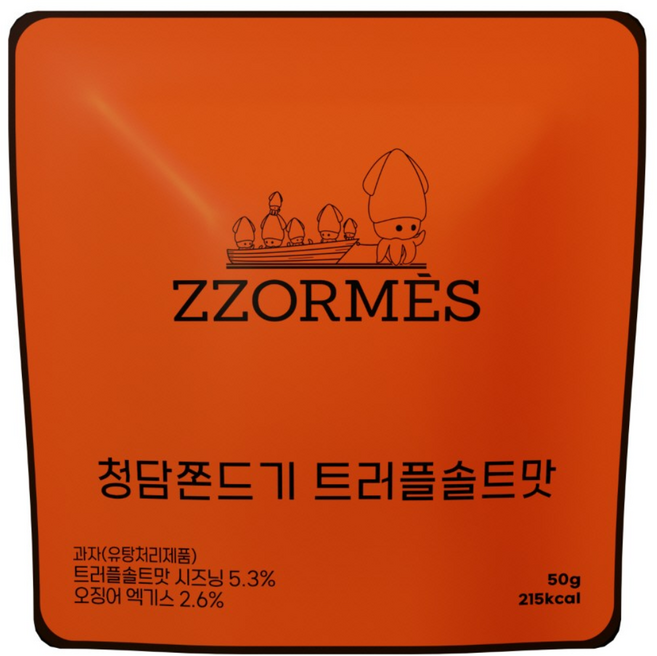 청담동 명품 오징어 쫀드기 쪼르메스 트러플솔트맛, 12개, 50g