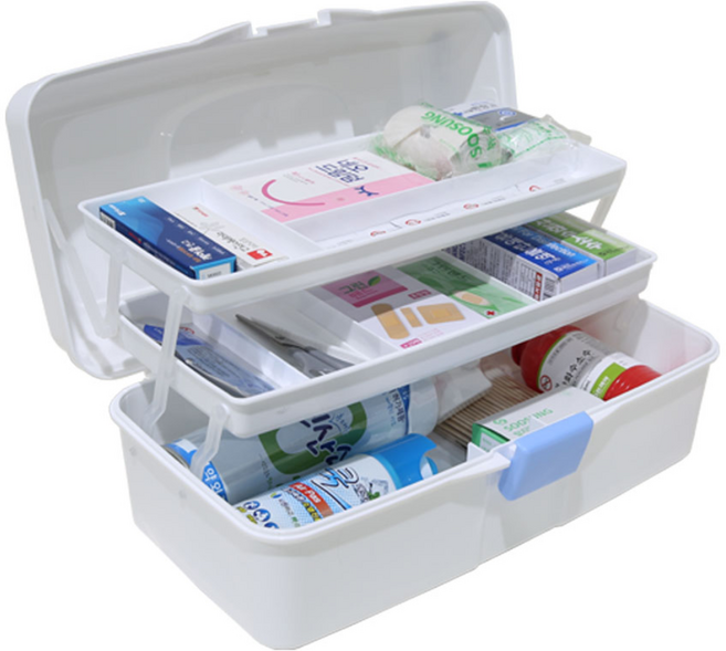 가정에서 산업현장까지 응급상황이 필요한 어디서나 큐어메디 스피드 대형 구급함, 큐어메디 스피드 대형 구급함 빈케이스만, 1개