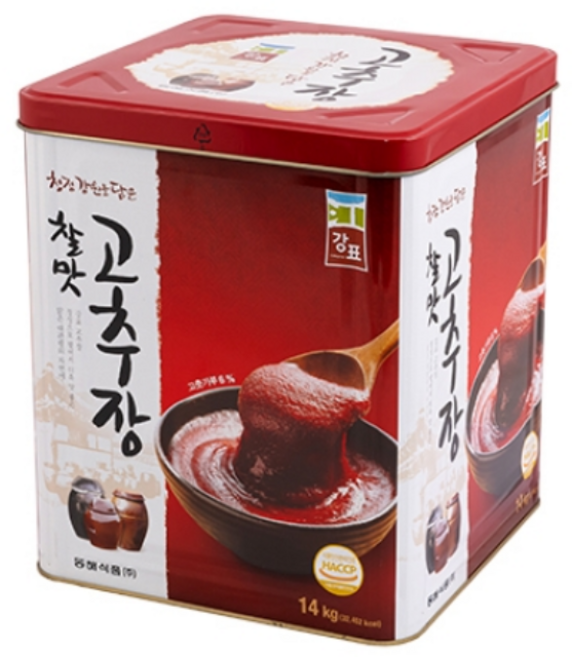 동해 강표 찰맛고추장14kg 전통 업소용 식자재 고추장, 1개, 14kg