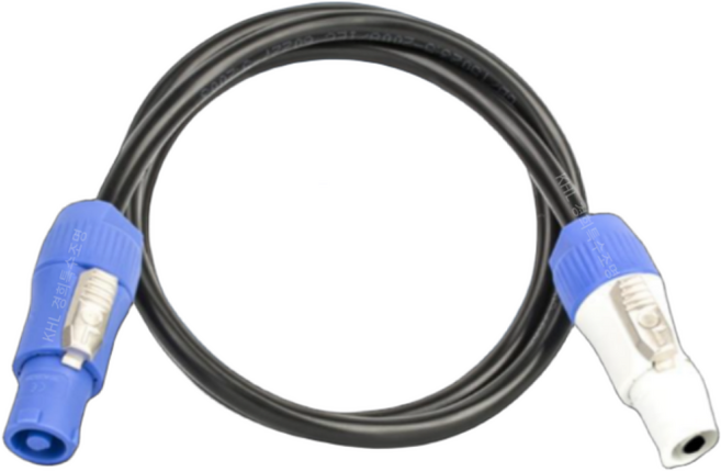 특수조명 파워연결선3m 링크케이블 전원연결 파워콘 링크아웃 무대조명전용 에어플러그선