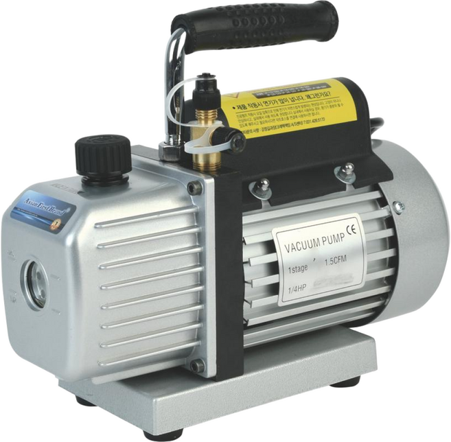 아시안퍼스트 VP-115-220V 진공펌프 1.5cfm 1/4HP 신냉매 구냉매 진공펌프오일포함, 1개
