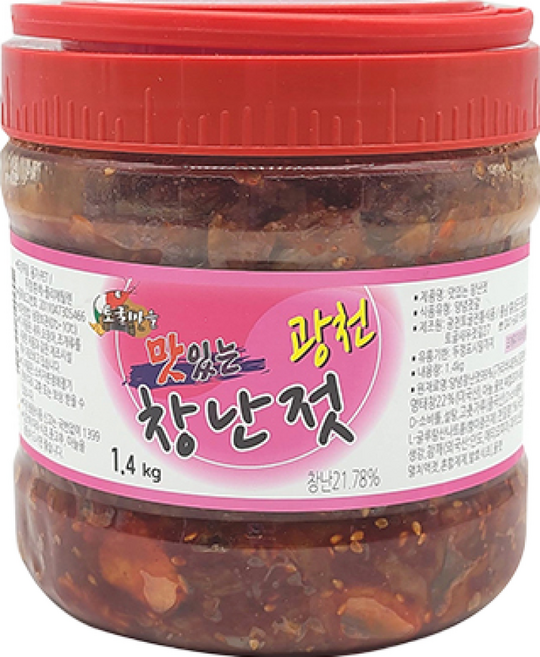 [농협하나로마트] 광천토굴 맛있는창란젓1.4KG, 1.4kg, 1개