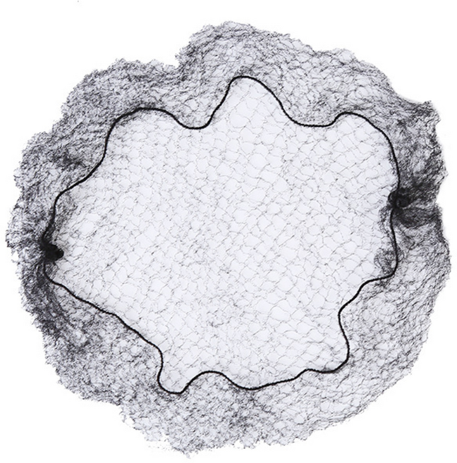 블라제스 촘촘 5mm 올림머리 헤어 머리망 실망, 블랙, 60개, 50cm