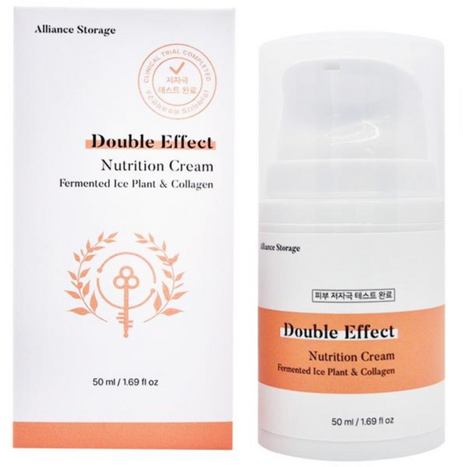 [저자극 인증] 얼라이언스 스토리지 더블 이펙트 뉴트리션 크림 50ml [아데노신/나이아신아마이드/세라마이드/아미노산/아이스플랜트/병풀], 1개