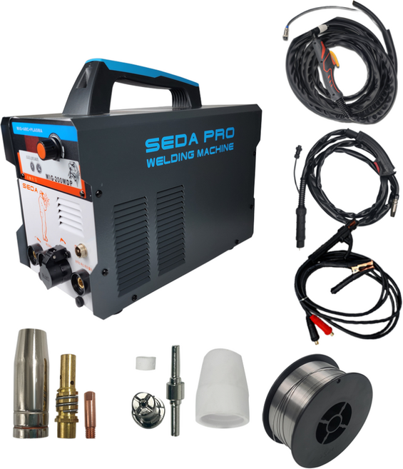 세다 소형 논가스 미그 아크 플라즈마절단 다기능 용접기 MIG-200MDP 세트, 1세트, MIG 200MDP