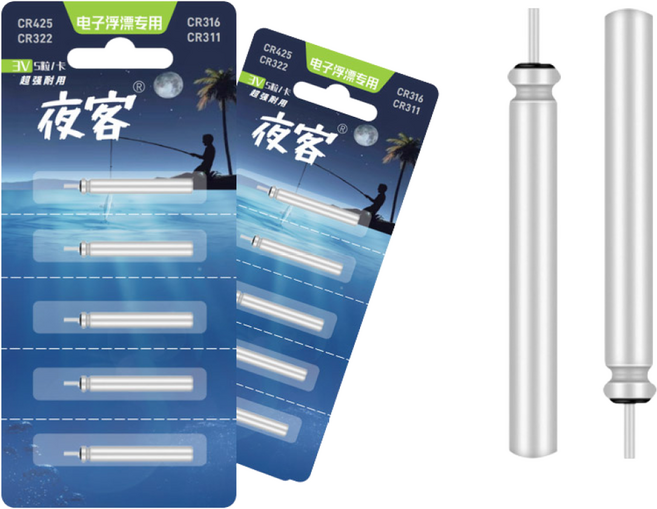 듀라맥스 낚시 전자찌 전자케미 야객 CR311 CR322 CR425 CR435 100개입, 100개