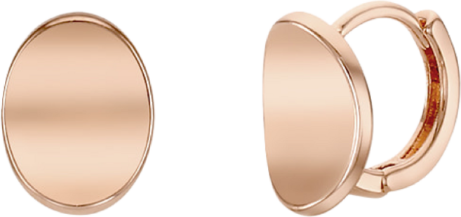 [끄란느] 14K GF 오벌 원터치 귀걸이 C24EGF154