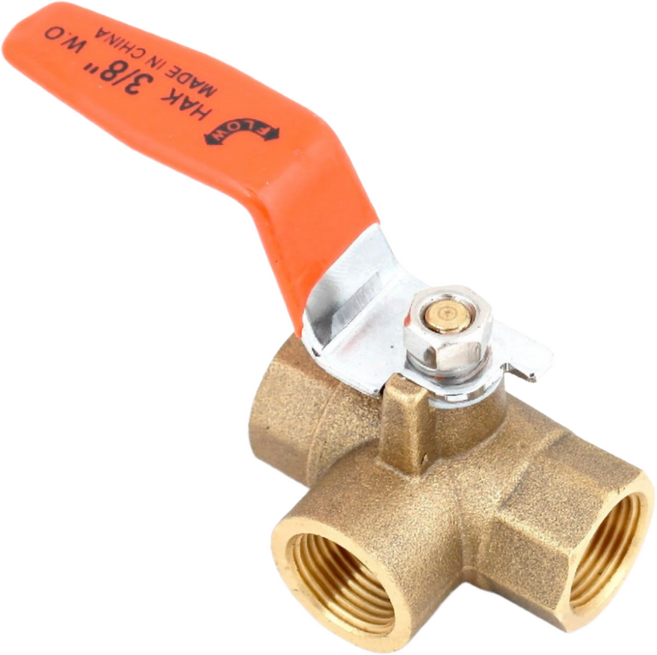 황동 3방 볼밸브 수도배관 삼방 볼벨브, 1개